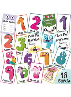 WOBBOX Wobbox Marathi Baby Shower Decoration Items| Baby Shower Photo Booth Props for Photoshoot, Baby Shower Milestone Card, Godh Bharai Decoration Kit-(FP405)  - Image 4