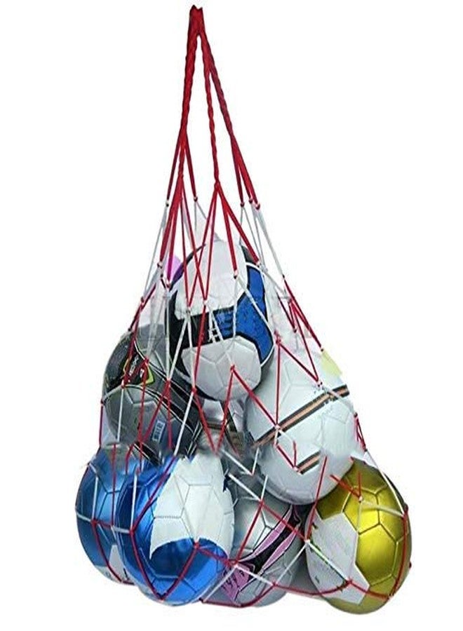 ROXAN Football Carry net (8 to 10 Ball) Color May Vary | Nylon net Strong Durable Nylon Mesh Ball Carry Net Bag for Volleyball Basketball Football Outdoor Sports Equipment - Image 1