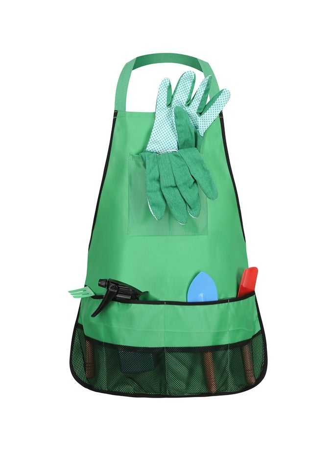 general Children's Gardening Apron Tool Set Garden Gloves Playing with Flowers Play Toys Fun Early Education Toys - Image 2