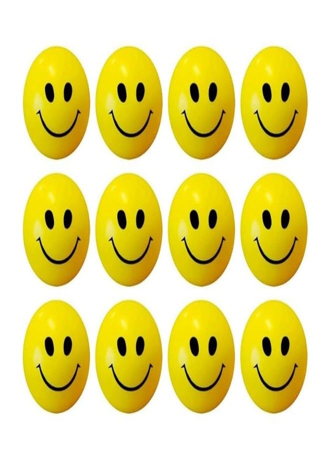 UP15 Stress Reliever Squeeze Ball,Smiley Stress Balls for Kids and Adults - 7cm Balls - Yellow Funny Smiley Face Baby Balls Pack of 9 - Image 2