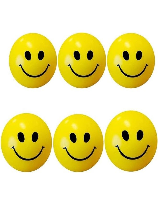 UP15 Stress Reliever Squeeze Ball,Smiley Stress Balls for Kids and Adults - 7cm Balls - Yellow Funny Smiley Face Baby Balls Pack of 9 - Image 1