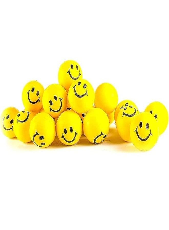 UP15 Stress Reliever Squeeze Ball,Smiley Stress Balls for Kids and Adults - 7cm Balls - Yellow Funny Smiley Face Baby Balls Pack of 9 - Image 4