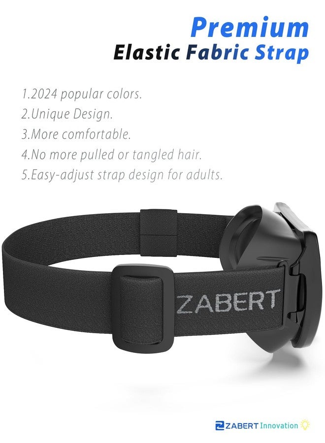 ZABERT Nose Cover Swim Goggles Mask for Adult Men Women Adult Youth - Fabric Strap Snorkel Dive Swimming Snorkeling Scuba Diving Black - Image 2