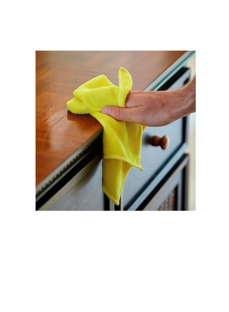 3M Scotch-Brite Microfiber High Performance Cleaning Cloth Yellow H19.1 x W22.5 x D2.1 cm 1 unit/Pack - Image 3