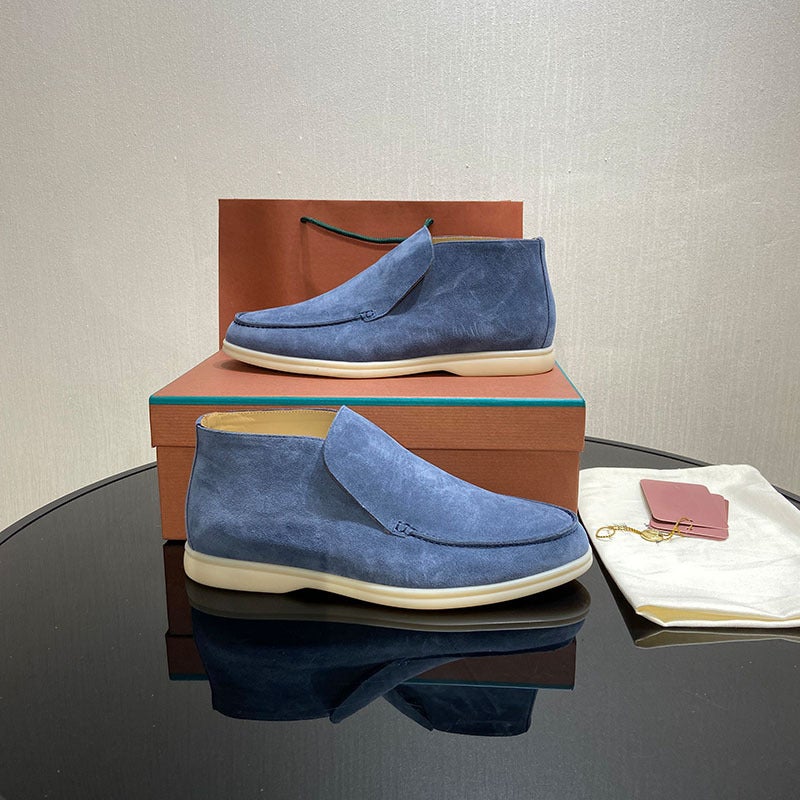 Shoes Men'S 2023 Original Single Slip-On Lazy Soft-Soled Casual High-Top Loafers For Lovers - Image 2