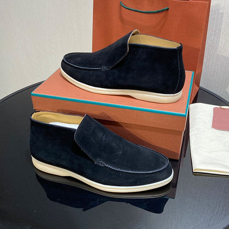 Shoes Men'S 2023 Original Single Slip-On Lazy Soft-Soled Casual High-Top Loafers For Lovers - Image 4