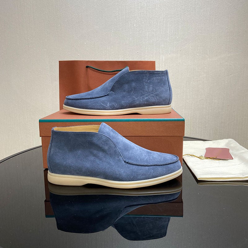Shoes Men'S 2023 Original Single Slip-On Lazy Soft-Soled Casual High-Top Loafers For Lovers - Image 1