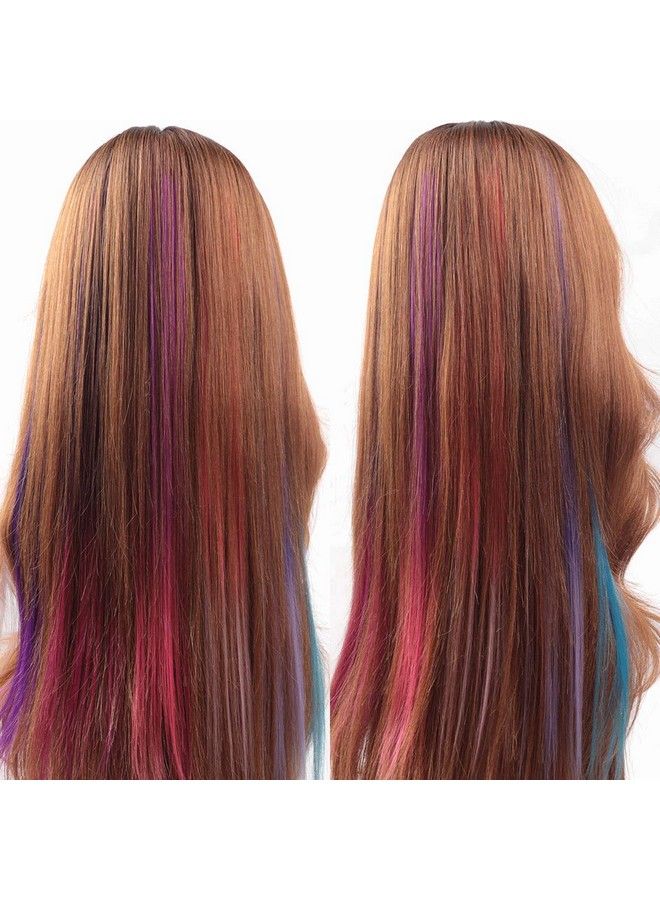 STAR WORK 10 Packs Colored Clip In Hair Extensions 22 - Image 5