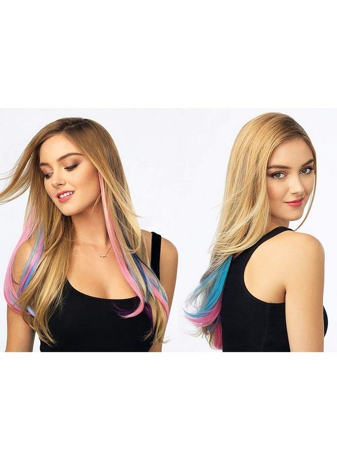 STAR WORK 10 Packs Colored Clip In Hair Extensions 22 - Image 4