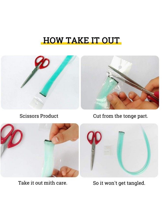 STAR WORK 10 Packs Colored Clip In Hair Extensions 22 - Image 3