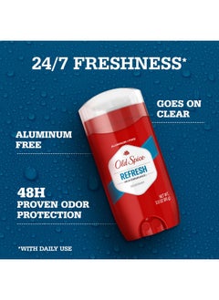 Old Spice Old Spice High Endurance Deodorant for Men, Aluminum Free, 24/7 Odor Protection, Refresh Scent, 3 oz (Pack of 3)  - Image 2