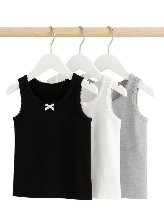 victor and jane Victor And Jane Pack of 3 - Girls Cotton Vests