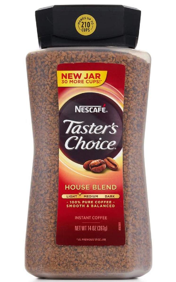 Nestle Nescafe Taster's Choice House Blend (Light-Medium ) Instant Coffee Bottle, 397g - Image 1