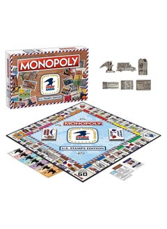 USAopoly Monopoly: U.S. Stamps Edition ; Buy Sell Trade Iconic & Collectible Usps Stamps ; Classic Monopoly Game ; Officiallylicensed United States Postal Service Merchandise  - Image 2