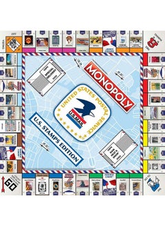 USAopoly Monopoly: U.S. Stamps Edition ; Buy Sell Trade Iconic & Collectible Usps Stamps ; Classic Monopoly Game ; Officiallylicensed United States Postal Service Merchandise  - Image 3
