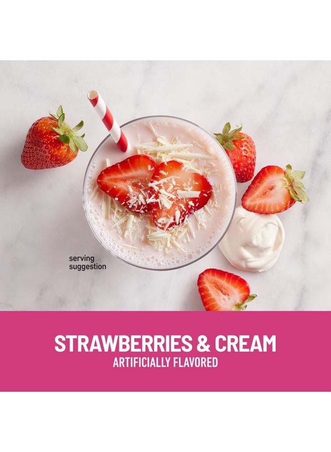 SlimFast Meal Replacement Powder, Original Strawberries & Cream, Weight Loss Shake Mix, 10g of Protein, 14 Servings (Pack of 3) (Packaging May Vary) - Image 2