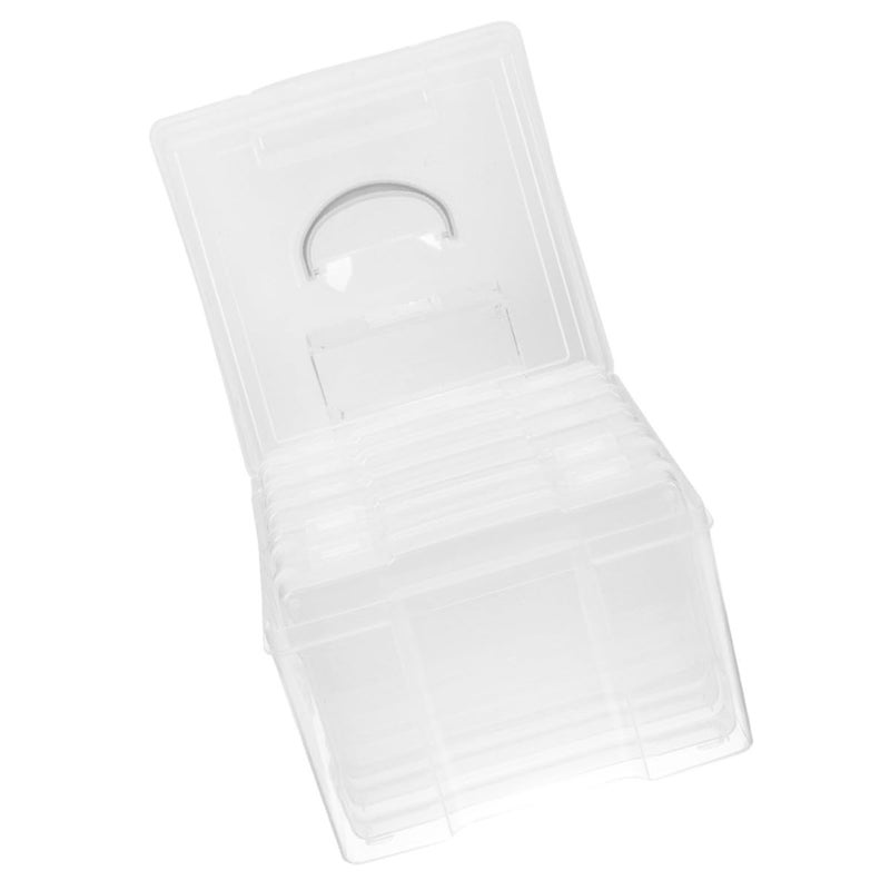 Multi Functional Plastic Photo Storage Box Organizer With Handle For Cards Stamps Seeds 6 Pcs - Image 2