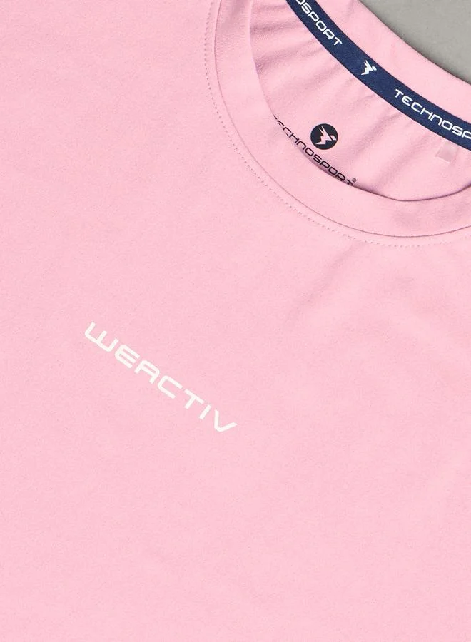 تكنوسبورت Technosport Solid Boxy Fit Short Sleeve T-Shirt