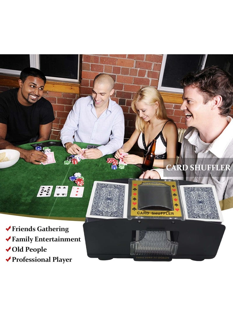 BJM Card Shuffler 1-6 Deck Automatic, Battery-Operated Electric Card Shuffler Machine for UNO/Poker/Playing Card - Image 4