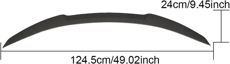 DEMULAX Carbon Fiber Rear Trunk Spoiler for BMW 6 Series - Image 2