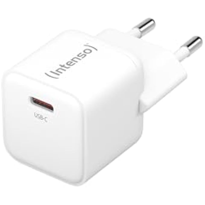 Intenso W30C GAN, USB-C POWER SUPPLY, 30 WATT AND GAN TECHNOLOGY, WHITE - Image 1