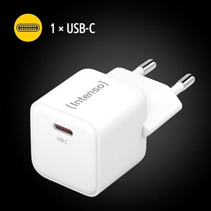 Intenso W30C GAN, USB-C POWER SUPPLY, 30 WATT AND GAN TECHNOLOGY, WHITE - Image 3