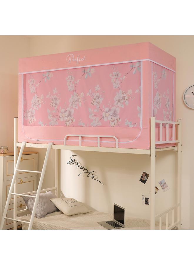 Bluejw 10Y Cross-border College Student Dormitory Mosquito Net Upper And Lower Bed Curtain Integrated Coating Shading Bed Curtain With Bracket Manufacturers - Image 1