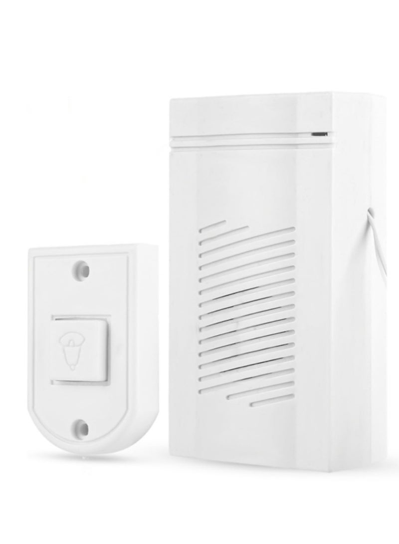Wired Wall-Mounted Doorbell Kit with Push Button Chime, Perfect for Home, School and Laboratory Use  - Image 1