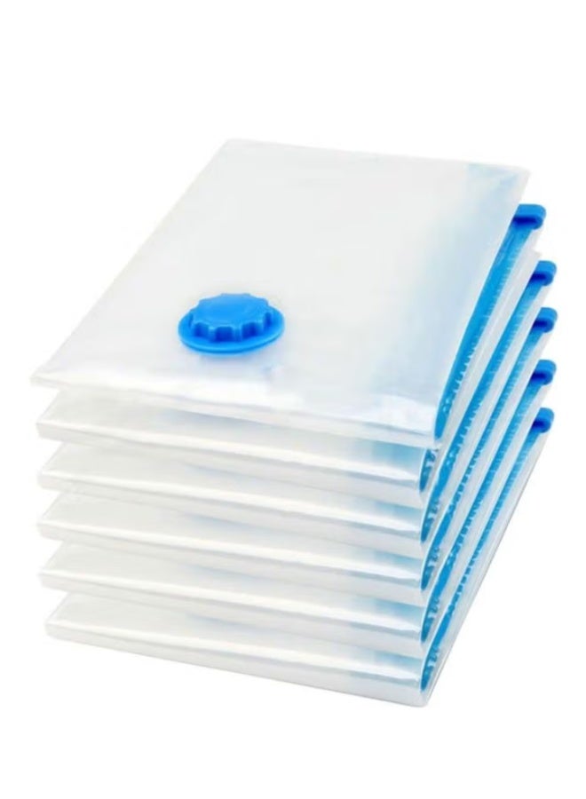 بلومنغ تايم أكياس تخزين مفرغة من الهواء مع مضخة يدوية، عبوة من 7 قطع، أكياس موفرة للمساحة للملابس والفراش - Image 2