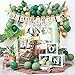 DCJHFJ Wild One Birthday Decorations For Boys Jungle Theme Baby Shower Safari 1st Party Supplies Palm Leaf Balloon Garland Kit - Image 3