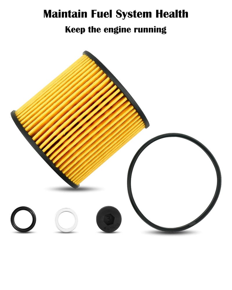 TIKSCIENCE 26350-2J000 Oil Filter Element Fits for Hyundai Elantra 2.0L 2021 2022 for Hyundai Sonata 2.0L Hybrid 2020 2021 2022 - Image 4