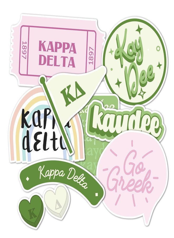 Desert Cactus Kappa Delta Sticker Decal Laptop Water Bottle Car Sheet (Cute Sheet) - Image 1