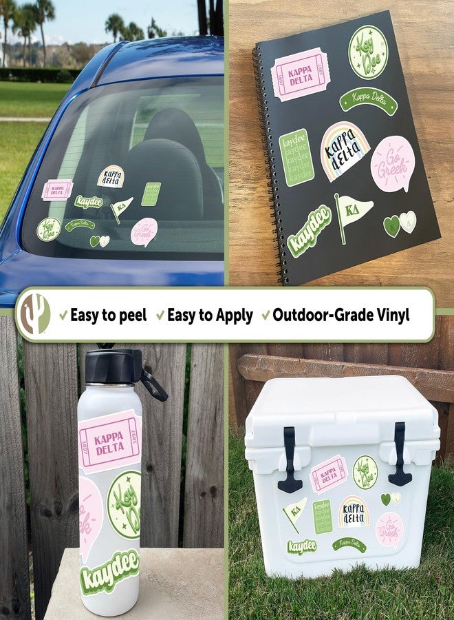 Desert Cactus Kappa Delta Sticker Decal Laptop Water Bottle Car Sheet (Cute Sheet) - Image 2