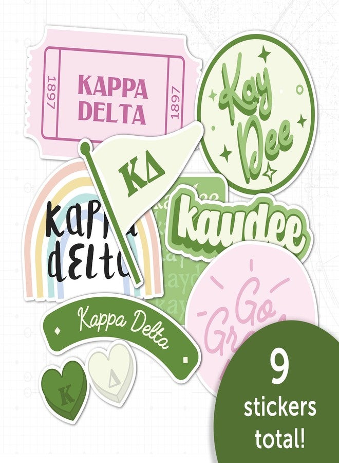 Desert Cactus Kappa Delta Sticker Decal Laptop Water Bottle Car Sheet (Cute Sheet) - Image 5