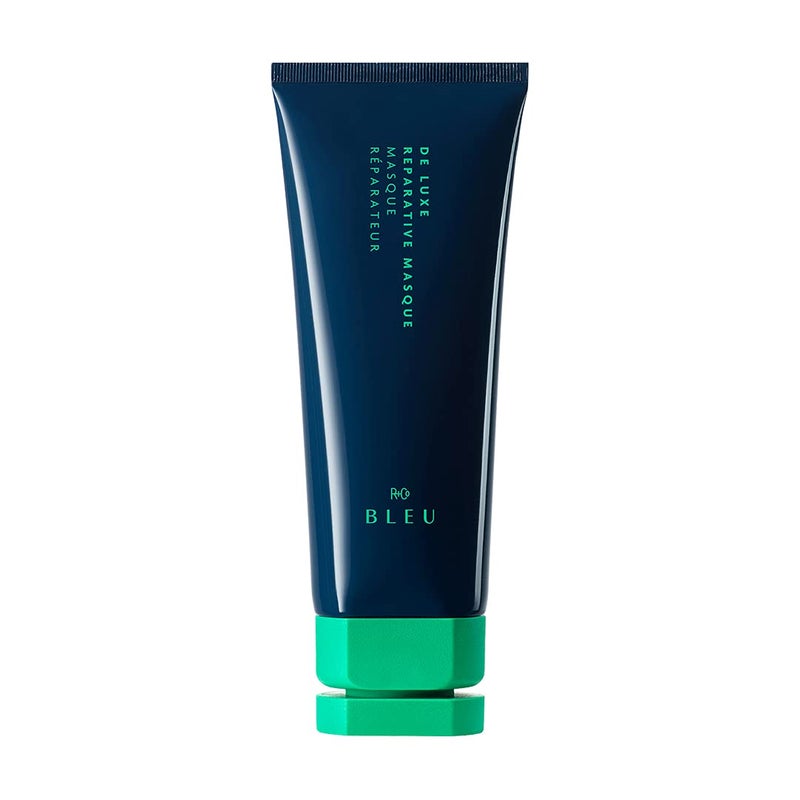 R+Co BLEU De Luxe Reparative Masque â€“ Restores Texture, Strength, and Shine to Dry, Damaged Hair, Hydrates, Calms, Smoothes, Seals Cuticles, Mends Split Ends, 5 oz - Image 1