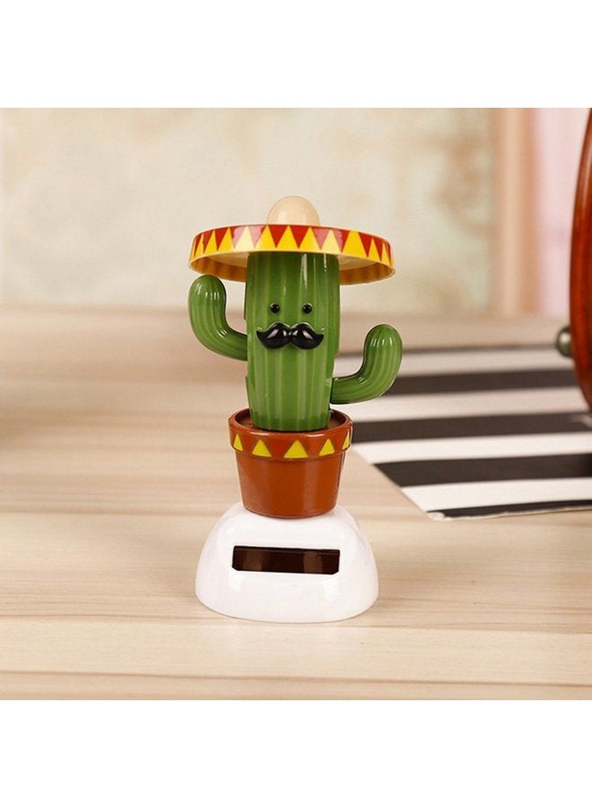FRECI Cactus Solar Powered Shaking Head Dancing Car Ornament - Cactus - Image 4