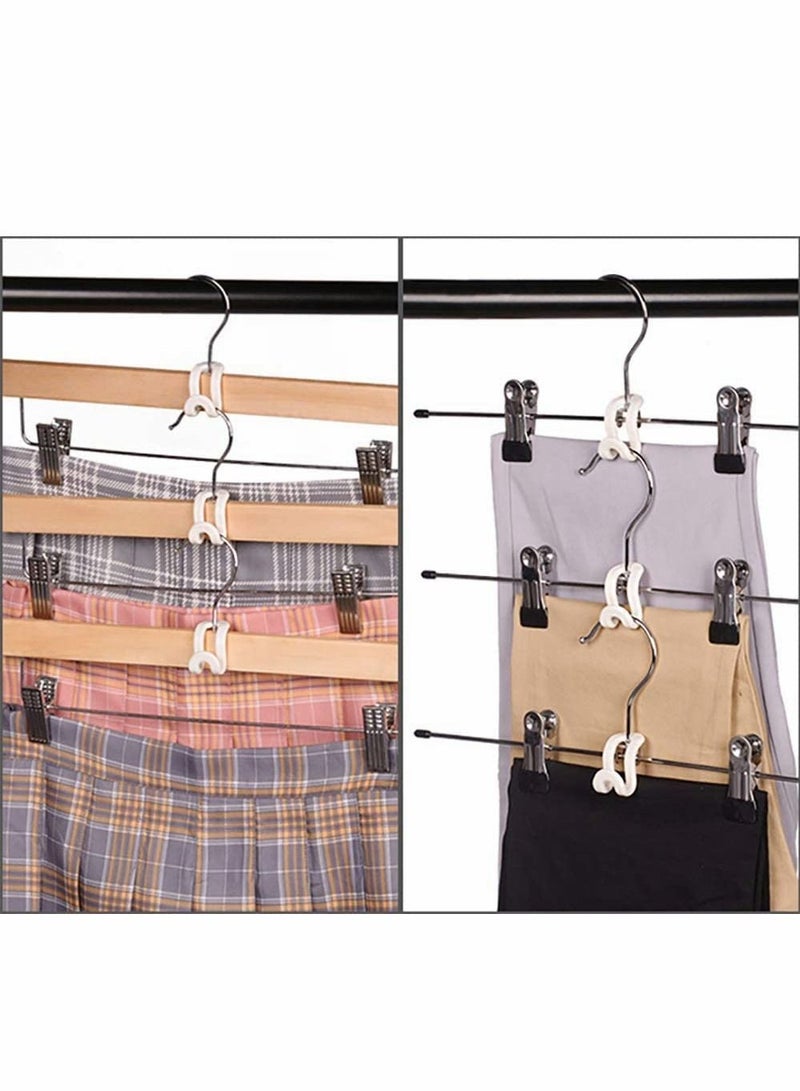 Clothes Hanger Connector Hooks, 60 PCS Outfit Hangers, Hanger Extender Clips, Cascading Hanger Hooks, Velvet Huggable Hangers Accessory, Heavy Duty Space Saving for Closet - Image 3