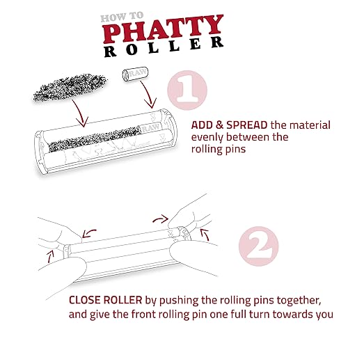 Raw آلة لف السجائر RAW Phatty 125 مم شفافة ثلاثية القوة - Image 5