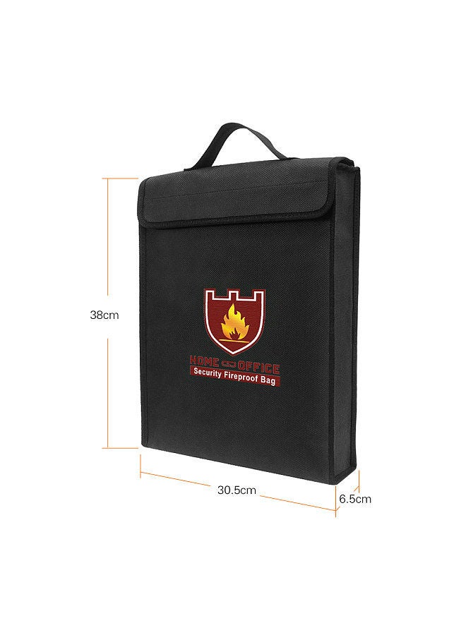 Generic Fireproof Money Document File Bag Pouch Cash Bank Cards Passport Valuables Organizer Holder Safe Storage for Home Office  - Image 3