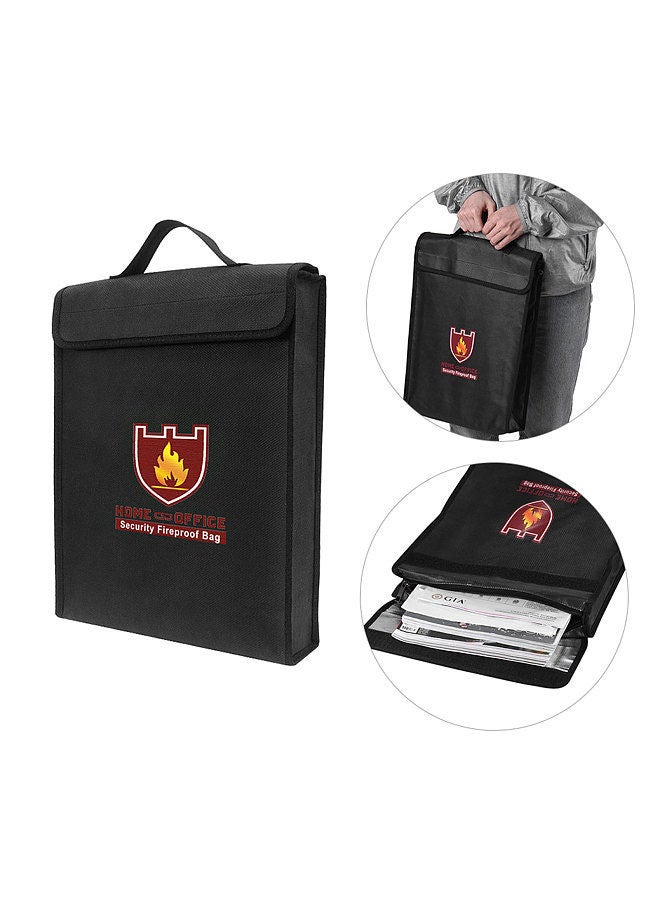 Generic Fireproof Money Document File Bag Pouch Cash Bank Cards Passport Valuables Organizer Holder Safe Storage for Home Office  - Image 4