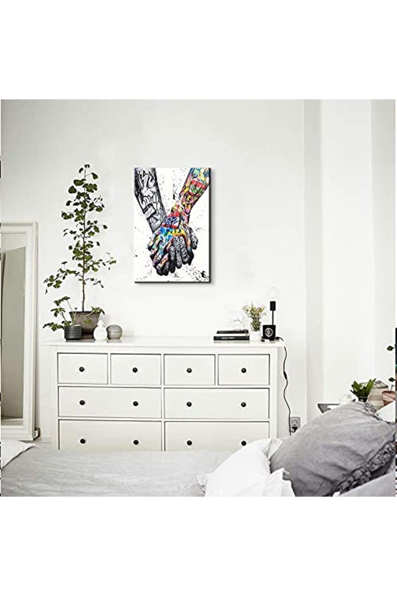 Mistyefly Graffiti Wall Art Pop Canvas Colorful Decor Street Poster for Bedroom Living Room (16''Hx24''W) - Image 5