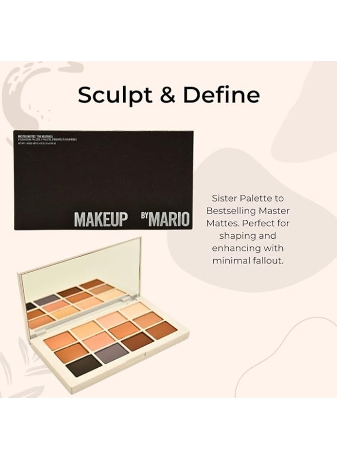 Makeup By Mario Master Mattes Eyeshadow Palette - The Neutrals, 0.65 Ounce (Pack of 1) - Image 2