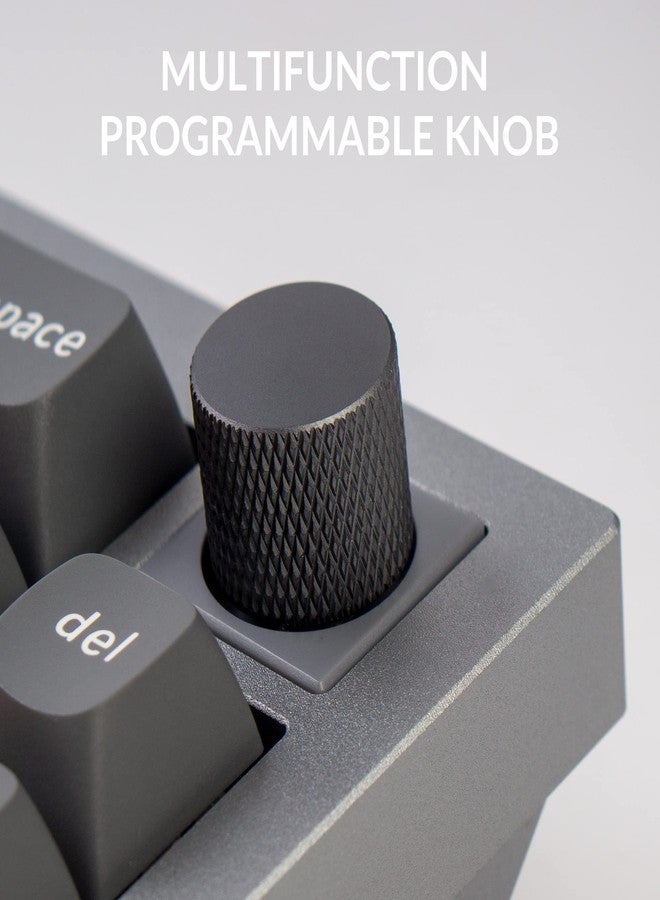 Keychron Q2 Wired Custom Mechanical Keyboard Knob Version, 65% Layout QMK/VIA Programmable Macro with Hot-swappable Gateron G Pro Red Switch Double Gasket Compatible with Mac Windows Linux (Grey) - Image 3