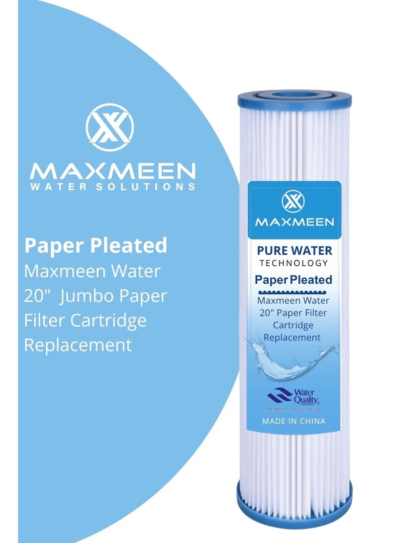 ماكسمين غيار فلتر مياه شرائح ورقية 20 إنش جامبو من Maxmeen Water ( شمعة فلتر) - Image 1