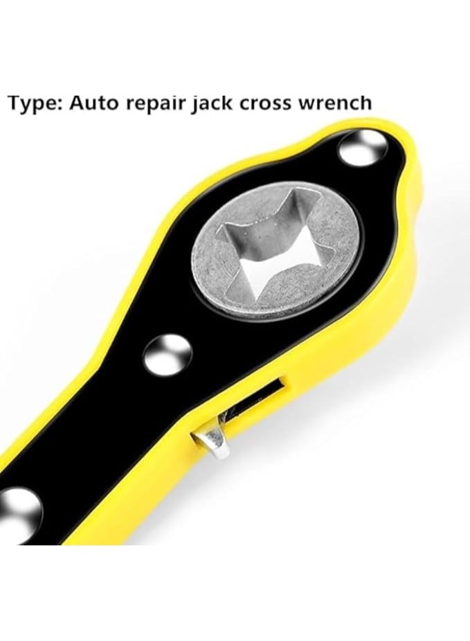 Labor-Saving Tire Ratchet Wrench – Carbon Steel Cross Tool for Auto Repairs and Jack Assistance - Image 5