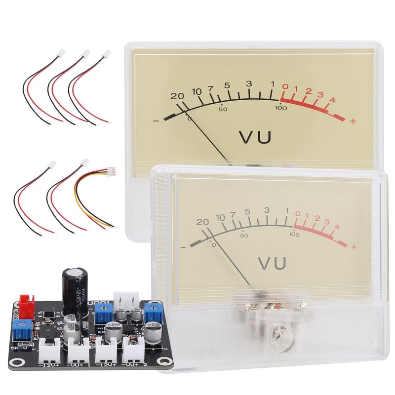 VU Meter Audio Power Level Tester With Driver Board Backlight ABS PCB 90x70mm For DIY Car Home Audio - Image 3