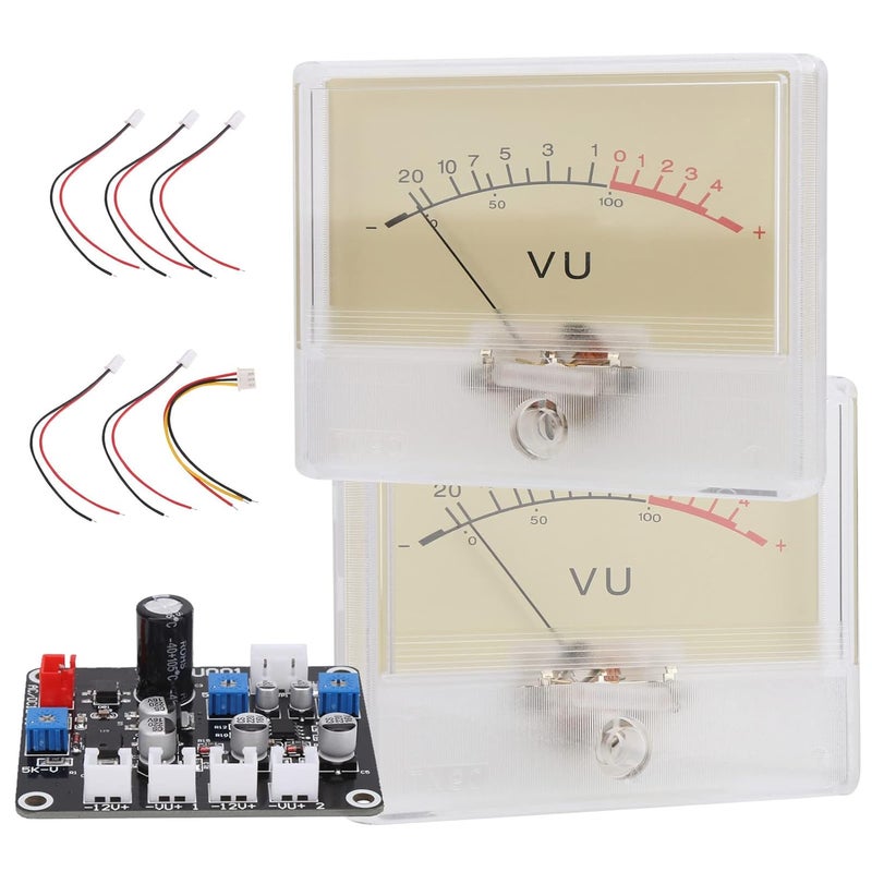 VU Meter Audio Power Level Tester With Driver Board Backlight ABS PCB 90x70mm For DIY Car Home Audio - Image 4