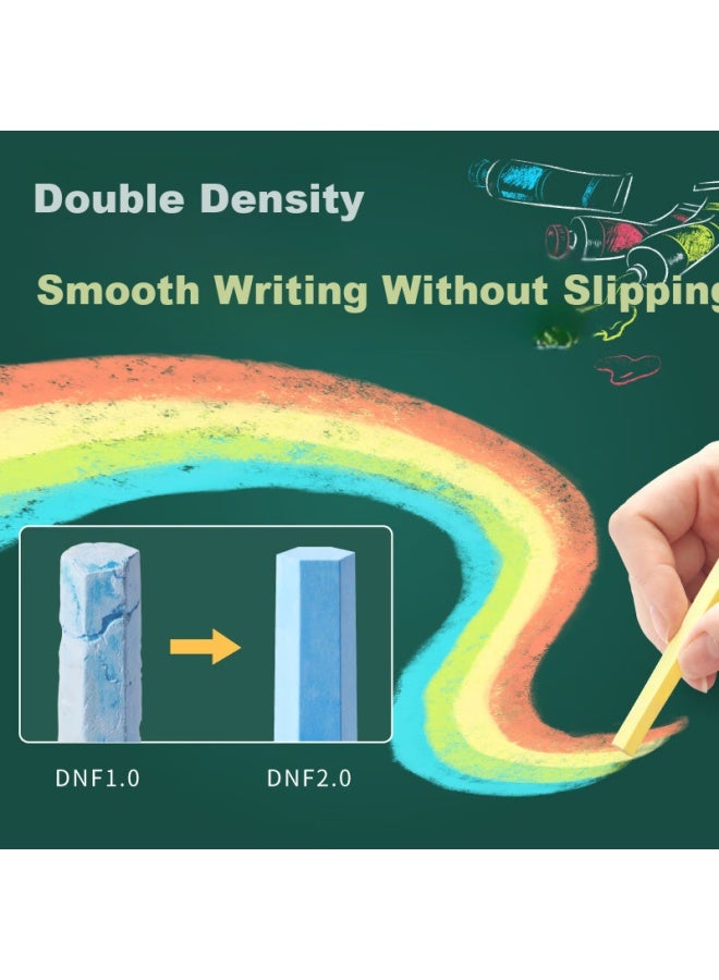 Dsb Dustless Chalk 100 Pieces/Box White Hexagonal Chalk For Blackboard Bulletin Board Children Home Kindergarten Graffiti Teaching Teacher Special Bright Chalk Ck-2106 - Image 2