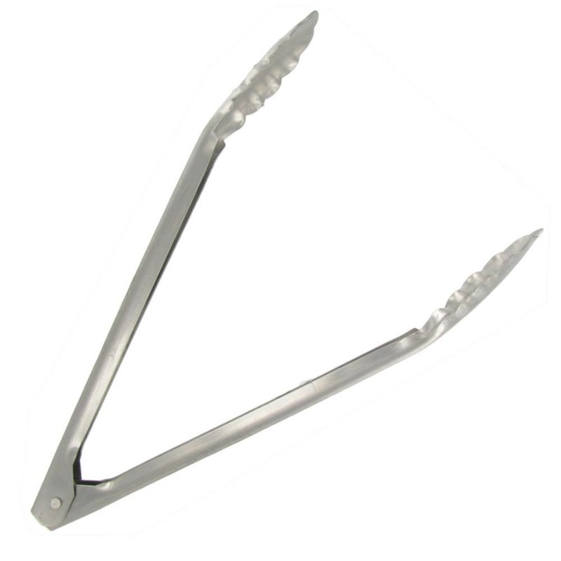 Adcraft XHT-12 12" Long, Extra Heavy Stainless Steel Utility Tong - Image 4