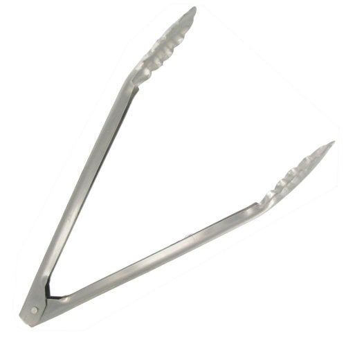 Adcraft XHT-12 12" Long, Extra Heavy Stainless Steel Utility Tong - Image 1